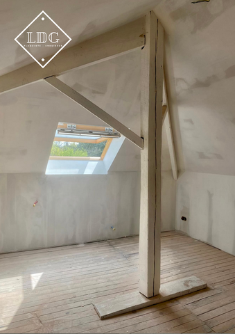 Réalisation d'un plafond : structure, enduisage et peinture 